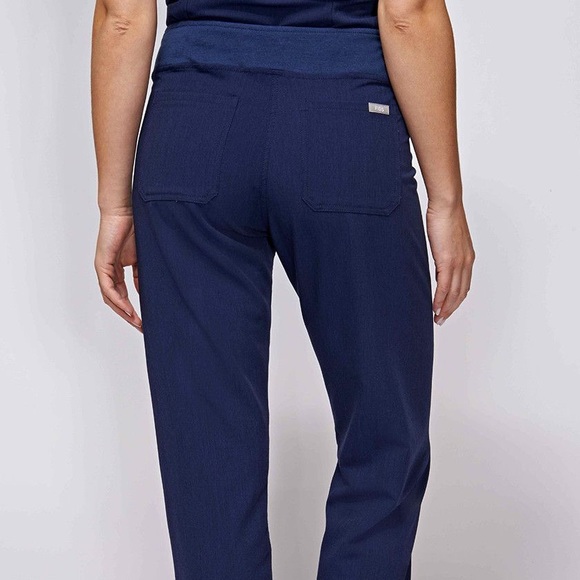 Figs Livingston Scrub Pants, Navy, S Petite - Picture 2 of 6